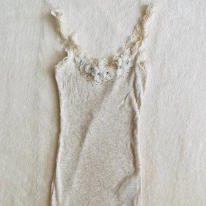 Abercrombie & Fitch Flower & Lace Trim Tank
